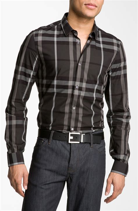 burberry plaid shirt men's.